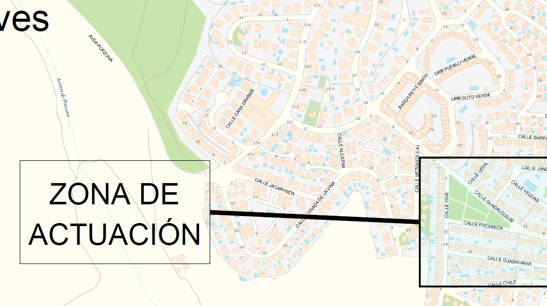 Obra de “Mejora del abastecimiento en la calle Fresneda, Gelves (Sevilla)»